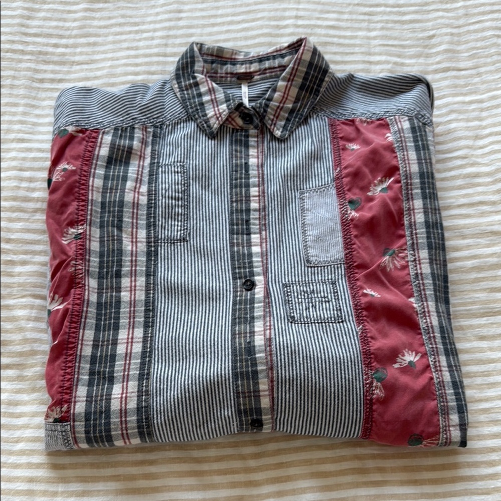 Free People Oversized Button Down